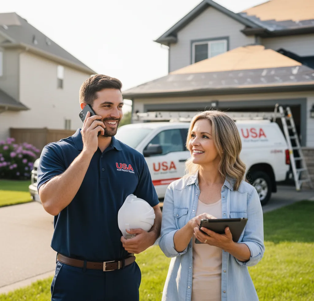 USA Roof Repair Experts customer support in Foxboro